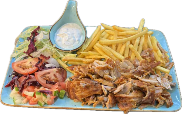 Dönerteller mit Pommes