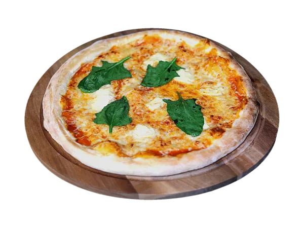 Pizza mit Spinat